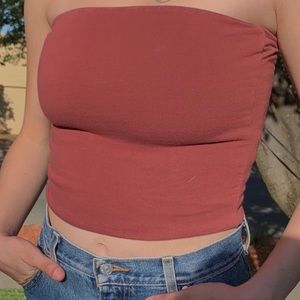 Maroon Jenny tube top
